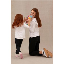 Kız Çocuk Beyaz Kapüşonlu Sweatshirt