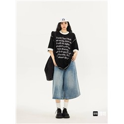 Трендовые джинсовые кюлоты с 🐼🐼🐼🐼