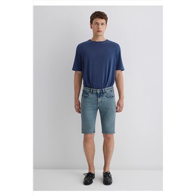 Mavi Tim Street Gölgeli Indigo Mavisi Jean Şort 0428489645