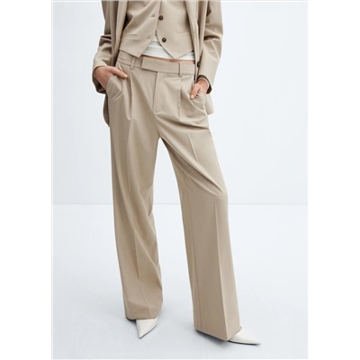 Pantalón traje wideleg