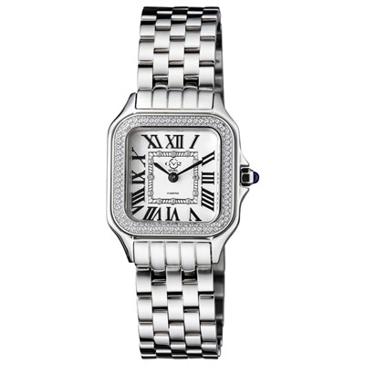 GV2 by Gevril  Milan Diamond Quartz White Women's Watch