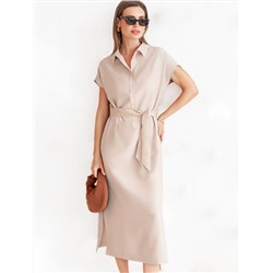 Платье-рубашка из плотного лиоцелла