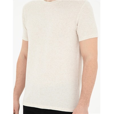 Bej Slim Fit Tişört