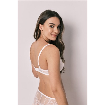Sujetador push up encaje blanco GORGEOUS
