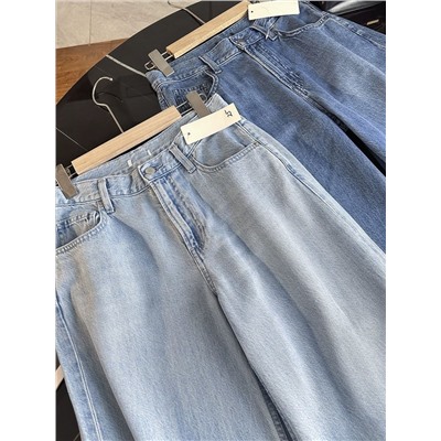 Женские джинсы облегающие, с высокой талией, клёш из смесового тенселя 4 цвета  ЮНИКЛ*О