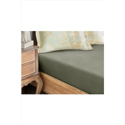 Madame Coco Eloise Ranforce Çift Kişilik Lastikli Çarşaf - Haki ÇRD-02-8682116812894