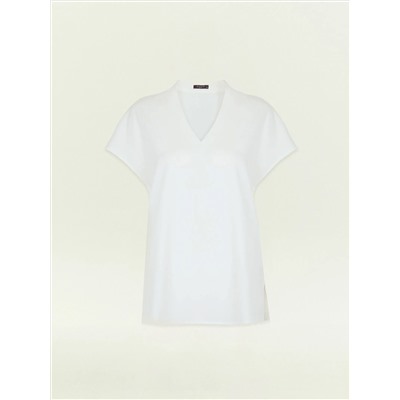 Блузка с V-образным вырезом, B2781/snowdrop