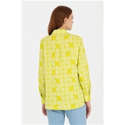 Kadın Neon Sarı Uzun Kollu Gömlek