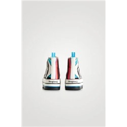 Sneakers altas plataforma psicodelia
