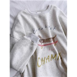 Невероятно классный, мягкий, очень приятный свитшот оверсайз 💋