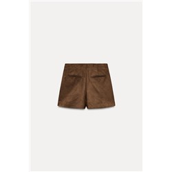 FAUX SUEDE SKORT