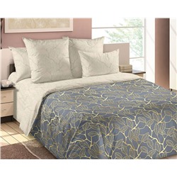 КПБ  Золотой день 2сп с простыней на резинке  160*200*25, перкаль