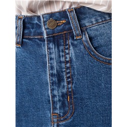 Юбка А-силуэта с необработанным низом