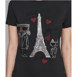 KARL SEQUIN EIFFEL TOWER TEE