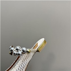 Мюли Aquazzur*a  Натуральная кожа