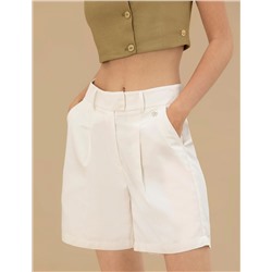 Ekru Bermuda Şort