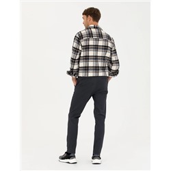 Lacivert Slim Fit Kanvas Pantolon