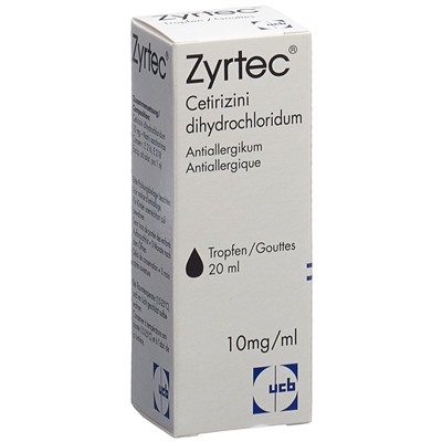 Zyrtec противоаллергическое средство в каплях 20ml
