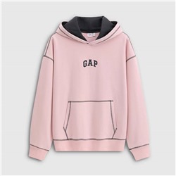 Толстовка худи с контрастной отстрочкой   ГЭ*П