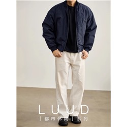 Мужская зимняя стеганая куртка с хлопковой подкладкой на двойной молнии