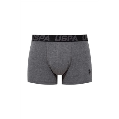 U.S. Polo Assn. U.S. Polo Assn. Erkek Siyah - Antrasit -Baskılı 3 lü Kutulu Boxer - Çoklu Renk - BATDN80D49Y6T