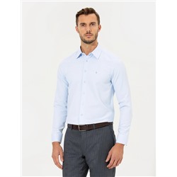 Açık Mavi Slim Fit Uzun Kollu Gömlek