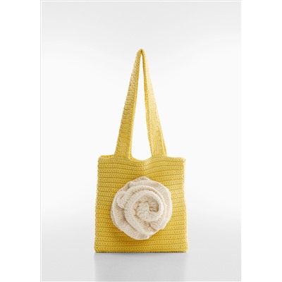 Bolso crochet flor