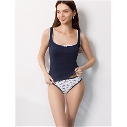 Трусы слипы со средней посадкой из эластичного трикотажа кашкорсе