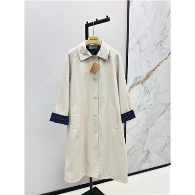 Женский плащ / тренч с отворотами на рукавах (2 цвета) МИУ МИ*У