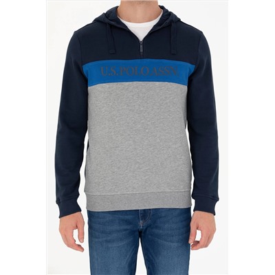 Erkek Lacivert Kapüşonlu Sweatshirt