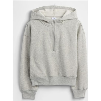 Kids Relaxed Half-Zip Fleece Hoodie