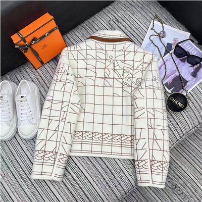 Her*new с двусторонним кашемировым жакетом с лацканами из воловьей кожи была вышита 300 000 игл полностью импортной шелковой нитью YB1: 1 по индивидуальному заказу высокого качества SML