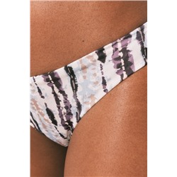 Braga bikini clásica estampado Tie Dye marrón