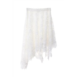 Falda asimétrica Blanco