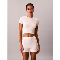 Rib Emblem Seamless Tee