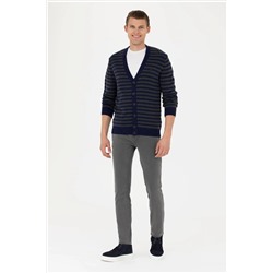 Erkek Lacivert Triko Hırka