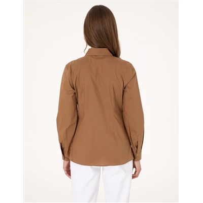 Camel Slim Fit Uzun Kollu Gömlek