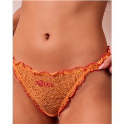 Encaje con bordado tanga