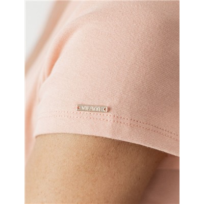 Футболка из плотного трикотажа с плетением риб 1*1