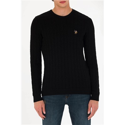 Erkek Siyah Basic Kazak