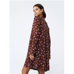 PRINTED SHORT SHIRT DRESS