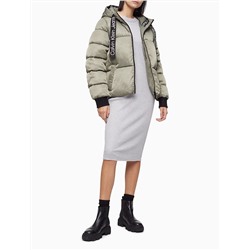 New Arrival Quilted Nylon Twill Monogram Logo Puffer Jacket