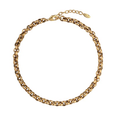 Колье (звено 9мм; покрытие античное золото) 45-50см, Есть комплект