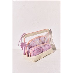 Pack 3 neceseres transparente y estampados