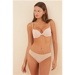 GORGEOUS Sujetador push up algodón nude