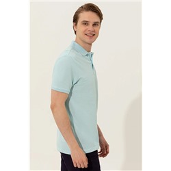 Erkek Aqua Polo Yaka Basic T-Shirt