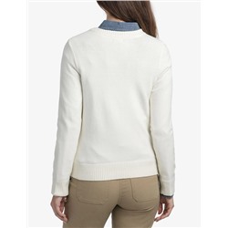 USPA LOGO CREW NECK SWEATER