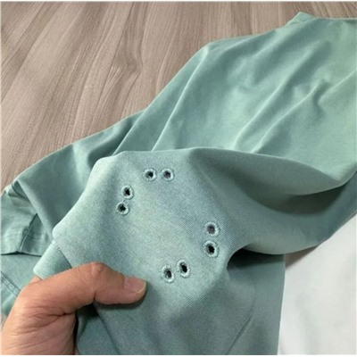 Мужская хлопковая футболка с вышивкой букв