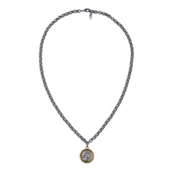 Кулон Афродита (монета 2.5см; античное золото, античное серебро) 60см, Есть комплект