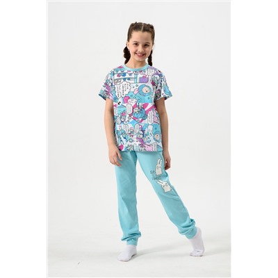 Пижама с брюками Киношка Аниме короткий рукав НАТАЛИ #981418